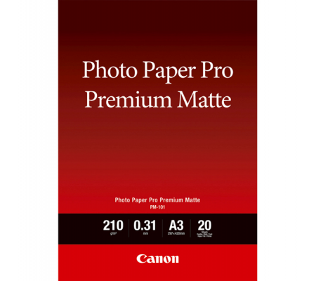 Carta fotografica Premium Matte PM-101 - A3 - 20 Fogli - Canon - 8657B006 - 4960999986777 - DMwebShop