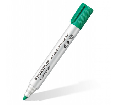 Pennarelli Lumocolor whiteboard 351 - punta tonda - tratto 2 mm - verde - Staedtler - 351-5 - 4007817328835 - DMwebShop