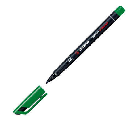 Pennarello OHPen universal permanente 843 - punta media 1 mm - verde - 4006381115414 - DMwebShop