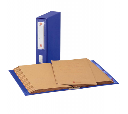 Classificatore alfabetico Mec - 20 cartelline 3 lembi - 23 x 32 cm - dorso 8,5 cm - blu - King Mec - 00012004 - 8004389006501 - DMwebShop