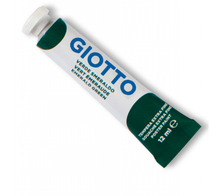 Tempera Tubo 4 - 12 ml - verde smeraldo - conf. 6 pezzi - Giotto - 35201400 - 8000825320149 - DMwebShop