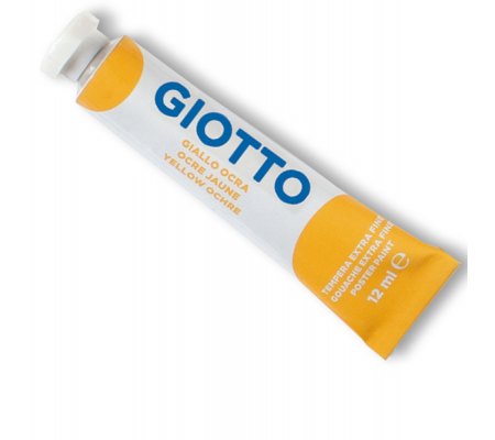 Tempera Tubo 4 - 12 ml - giallo ocra - conf. 6 pezzi - Giotto - 35202100 - 8000825037160 - DMwebShop