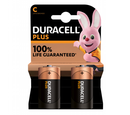 Pile Mezza Torcia C Plus100 - MN1400 - blister 2 pezzi - Duracell - DU0301 - 5000394141827 - DMwebShop