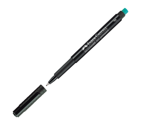 Pennarello Multimark universale permanente con gomma - punta fine 0,6 mm - nero - Faber Castell - 151399 - 4005401513995 - DMwebShop