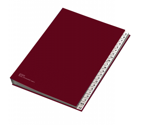 Classificatore alfabetico A/Z - 640E - 24 x 34 cm - rosso - Fraschini - 640E-ROSSO - 8027032017013 - DMwebShop