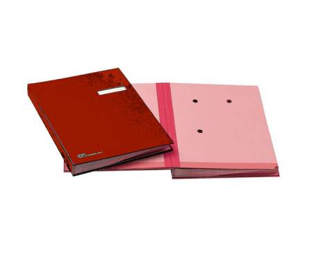 Libro firma - 18 intercalari - con porta etichette - 24 x 34 cm - rosso - Fraschini - 618D-ROSSO - 8027032009018 - DMwebShop