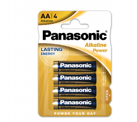 Pile Stilo AA - 1,5 V - alcalina - blister 4 pezzi - Panasonic - C500006 - 5410853039273 - DMwebShop