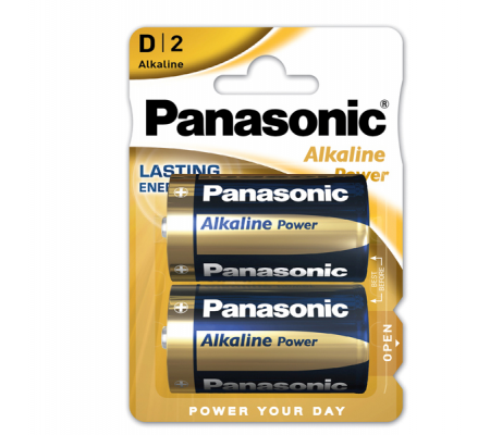 Pile Torcia D - 1,5 V - alcalina - blister 2 pezzi - Panasonic - C500020 - 5410853039211 - DMwebShop