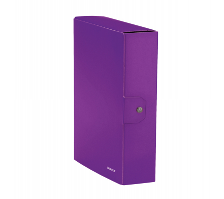 Scatola progetto WOW - dorso 8 cm - viola metallizzato - Leitz - 39670062 - 4002432109784 - DMwebShop