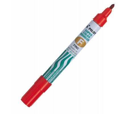 Marcatore Super Color - permanente - punta fine - 4 mm - rosso - Pilot - 002413 - 4902505087493 - DMwebShop