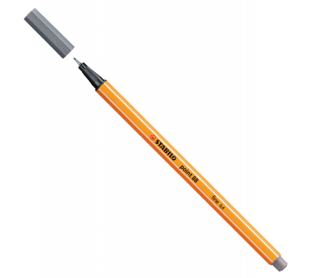 Fineliner Point 88 - tratto 0,4 mm - grigio scuro 96 - Stabilo - 88/96 - 4006381292399 - DMwebShop