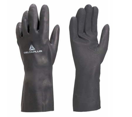 Guanti per protezione chimica VE509 - neoprene floccato cotone - taglia 08-09 - nero - Deltaplus - VE509NO08 - 3295249011994 - DMwebShop