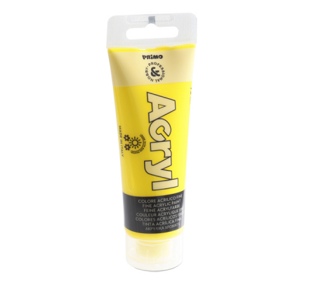 Colori Acryl - 75ml - giallo primario - Primo - 420TA75201 - 8006919024207 - DMwebShop