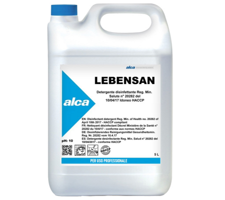 Disinfettante Lebensan - tanica 5 lt - Alca - ALC1065 - 8032937571539 - DMwebShop