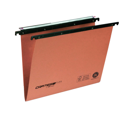 Cartella sospesa Cartesio Plus - cassetto - interasse 33 cm - fondo V - 31,25 cm - arancio - conf. 25 pezzi - Bertesi - 300/330 LINK-A2 - 8058983261224 - DMwebShop