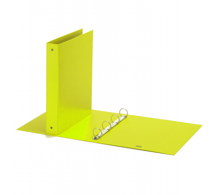 Raccoglitore Europa Neon - 4 anelli tondi 30 mm - dorso 4 cm - f.to utile 22 x 30 cm - giallo neon - Favorit - 400050899 - 8008840000176 - DMwebShop