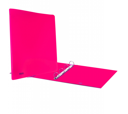 Raccoglitore Europa Neon - 4 anelli tondi 30 mm - dorso 4 cm - f.to utile 22 x 30 cm - rosa neon - Favorit - 400052714 - 8008840000558 - DMwebShop