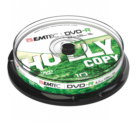 DVD-R - registrabile - 4,7 Gb - conf. 10 pz Emtec - ECOVR471016CB - 3126170114686 - DMwebShop