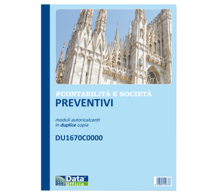 Blocco preventivi e ordinativi per banchetti - 50-50 copie autoautoricalcanti - formato 29,7 x 21,5 cm - Data Ufficio - DU1670C0000 - 8008842585534 - DMwebShop