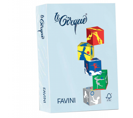 Carta Le Cirque - A4 - 160 gr - celeste pastello 101 - conf. 250 fogli - Favini - A74T304 - 8025478320612 - DMwebShop