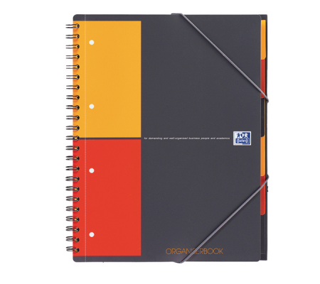 Blocco spiralato Organiser Book - 5 mm con margine - 240 x 297 mm - 80 gr - 80 fogli - Oxford - 100102777 - 3020120018010 - DMwebShop