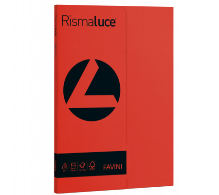 Carta Rismaluce Small - A4 - 90 gr - rosso scarlatto 61 - conf. 100 fogli - Favini - A69C144 - 8007057615135 - DMwebShop