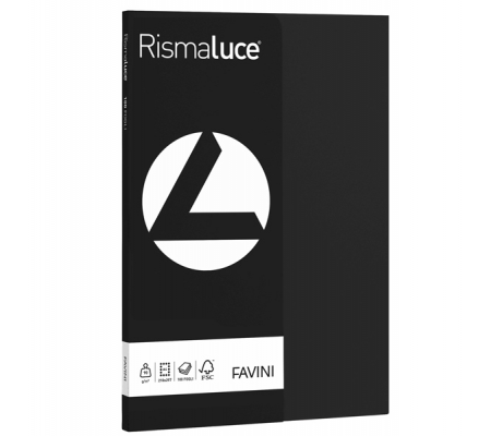 Carta Rismaluce Small - A4 - 90 gr - nero 63 - conf. 100 fogli - Favini - A69A144 - 8007057615197 - DMwebShop