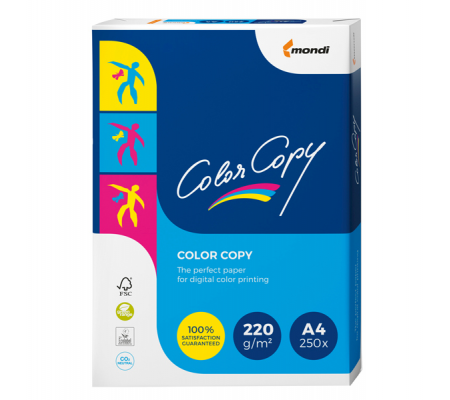 Carta Color Copy - A4 - 220 gr - bianco - conf. 250 fogli - Mondi - 6361 - 9003974407944 - DMwebShop