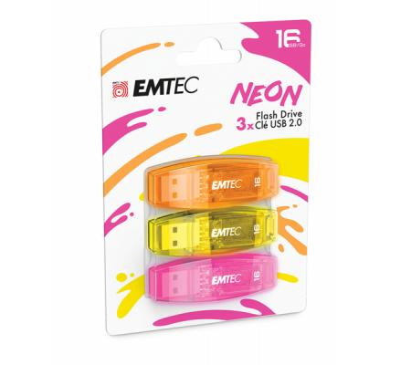 Memoria USB 2.0 - C410 - 16 Gb - Emtec - ECMMD16GC410P3NEO - 3126170170941 - DMwebShop