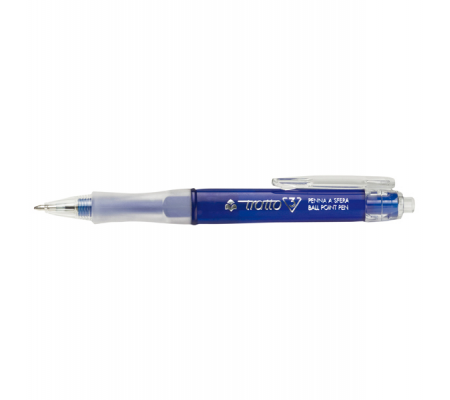 Penna a sfera a scatto 3 - punta 1 mm - 0,5 mm - blu - conf. 12 pezzi - Tratto - 824601 - 8000825824616 - DMwebShop