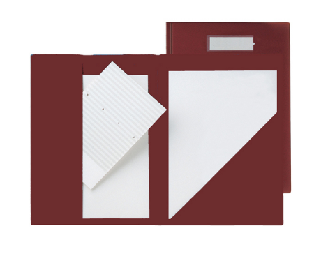 Portablocco con tasche Compla 71 - rosso - 23 x 33 cm - Sei Rota - DMwebShop