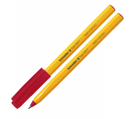 Penna a sfera Tops 505 - punta 0,5 mm - rosso - Schneider - P150502 - 4004675004543 - DMwebShop