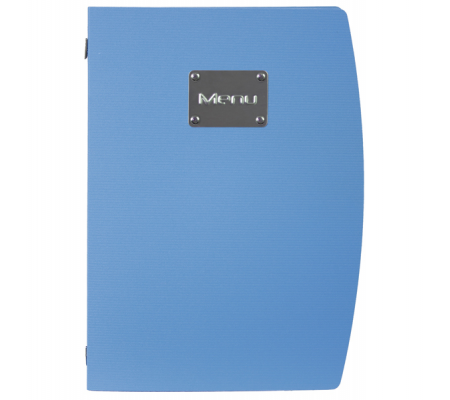 Portamenu' Rio - A4 - 24 x 34 cm - blu - 1 inserto doppio incluso - Securit - MC-RCA4-BU - 8718226497529 - DMwebShop