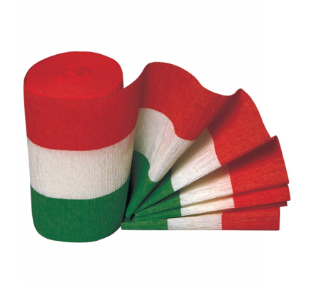 Carta crespa Tricolore - 10 cm x 10 mt - conf. 3 rotoli - Rex Sadoch - KT1X1 - 8006715253009 - DMwebShop