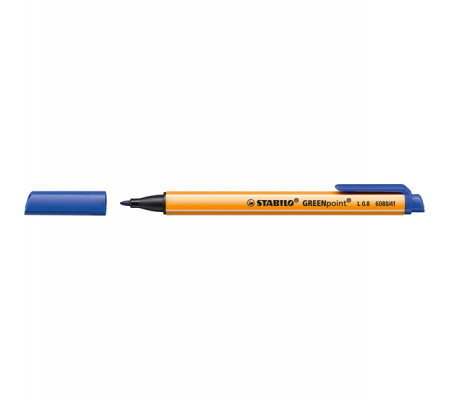 Pennarello Greenpoint - punta 0,8 mm - blu - Stabilo - 6088/41 - 4006381399067 - DMwebShop