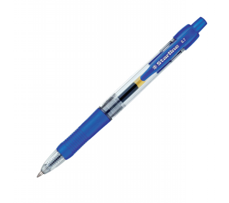 Penna a sfera a scatto con inchiostro gel - punta fine 0,7 mm - blu - Starline - STL1209. - 8025133023711 - DMwebShop