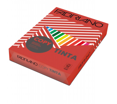 Carta Copy Tinta - A4 - 160 gr - colori forti rosso - conf. 250 fogli - Fabriano - 74516021 - 8001348153993 - DMwebShop