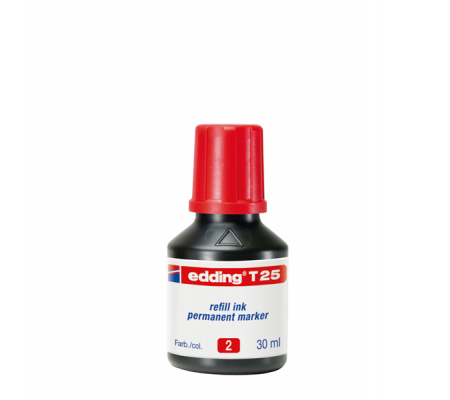 Ricarica Inchiostro per Marcatore Permanente - contenuto 30 ml - rosso - Edding - E-T25 002 - 4004764023875 - DMwebShop