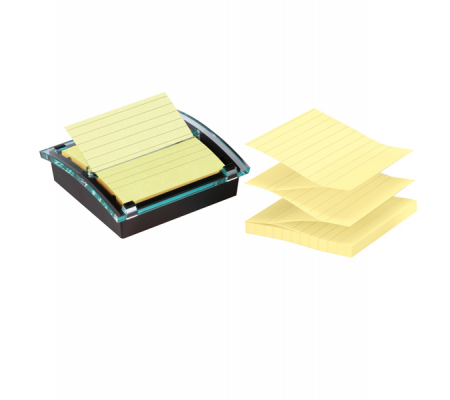 Dispenser Post it Super Sticky - giallo Canary - a righe - 101 x 101 mm - 90 fogli - Post-it - 7100067448 - 4891203055548 - DMwebShop