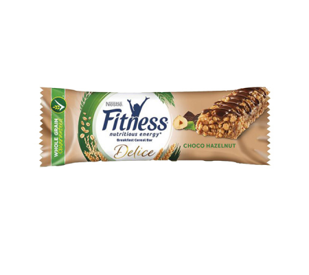 Barretta fitness al cioccolato al latte gusto nocciola - monoporzione da 22,5 gr - conf. 24 pezzi - Nestle' - 12517401 - 5900020024206 - DMwebShop