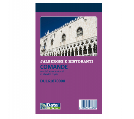 Blocco comande - 25-25 copie autoricopianti - 16,8 x 10 cm - Data Ufficio - DU161870000 - 8008842943716 - DMwebShop