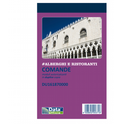 Blocco comande - 25-25 copie autoricopianti - 16,8 x 10 cm - Data Ufficio - DU161870000 - 8008842584988 - DMwebShop