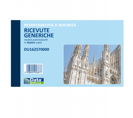 Blocco ricevute generiche - 50-50 copie autoricalcanti - 10 x 16,8 cm - Data Ufficio - DU162570000 - 8008842585145 - DMwebShop