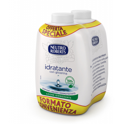 Ricarica bis sapone liquido Extra Idratante - 400 ml - Neutro Roberts - R908471 - 8002410009996 - DMwebShop