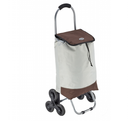 Trolley spesa Trio - 25 lt - beige-noce - King Collection - T1407101 - 8023755054724 - DMwebShop