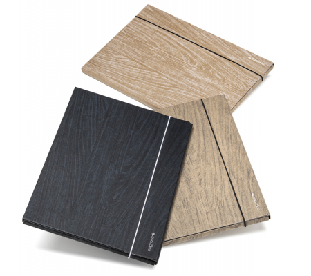 Cartella 3 lembi Wood - 25 x 35 x 1 cm - colori assoriti - Colorosa - 36W05 - 8004428057914 - DMwebShop