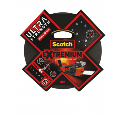 Nastro adesivo extra resistente - 48 mm x 25 mt - nero - Scotch - 7100205699 - 4054596696419 - DMwebShop