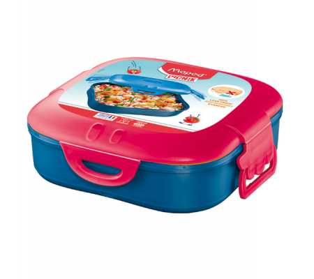 Lunch box Picnick Concept - 1 scompartimento - rosa corallo - Maped - 870801 - 3154148708018 - DMwebShop