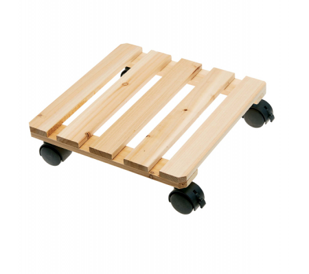 Trolley portavaso in legno - 30 x 30 cm - Verdemax - 5151 - 8015358051514 - DMwebShop