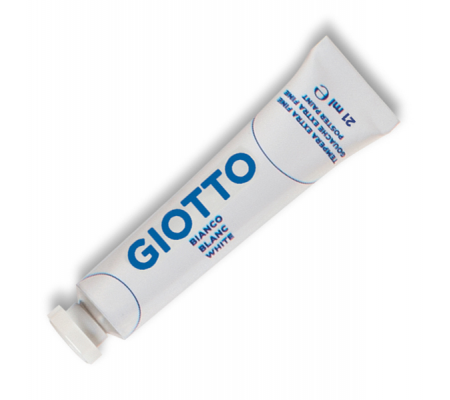 Tempera Tubo 7 - 21 ml - bianco - Giotto - 35500100 - 8000825320491 - DMwebShop